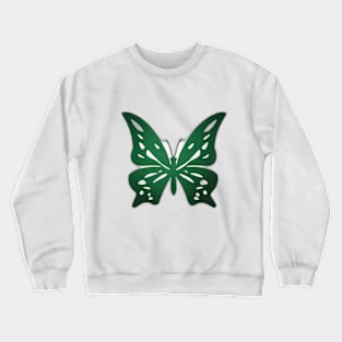 Butterfly Green Shadow Silhouette Anime Style Collection No. 313 Crewneck Sweatshirt